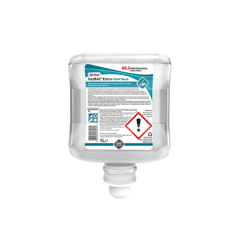 Mousse Lavante Antimicrobienne - Oxybac Extra - 1L