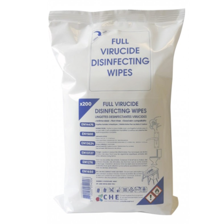 Lingettes désinfectantes - Mains et surfaces - Sachet de 200