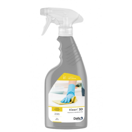 Klean 3D - Détergent dégraissant désinfectant PAE - Spray 750ml