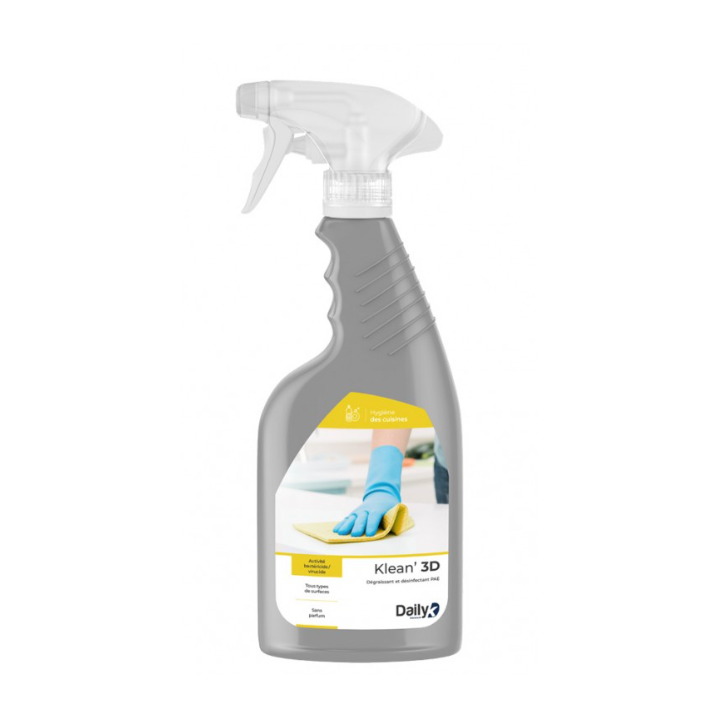 Klean 3D - Détergent dégraissant désinfectant PAE - Spray 750ml