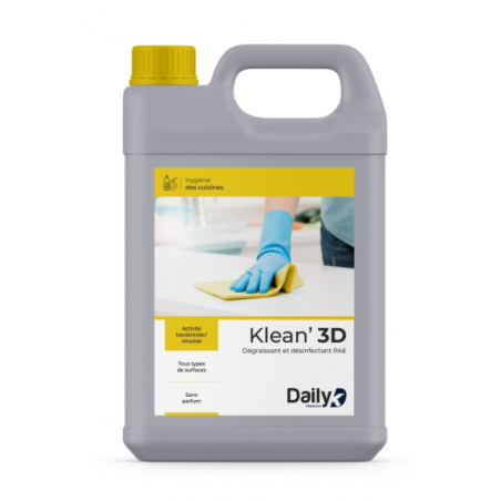 Klean 3D - Détergent dégraissant désinfectant PAE - Bidon 5L
