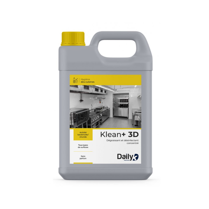 Klean+ 3D - Détergent dégraissant désinfectant  - Bidon 5L