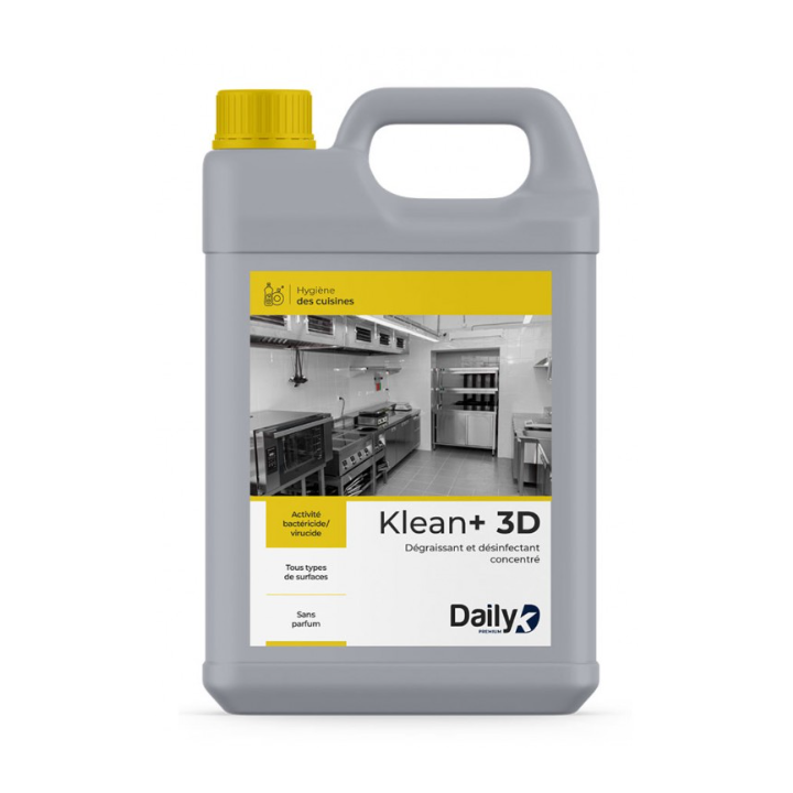 Klean+ 3D - Détergent dégraissant désinfectant  - Bidon 5L
