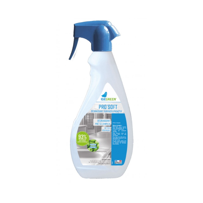 Pro' Soft - Dégraissant surfaces PAE - Spray 750ml