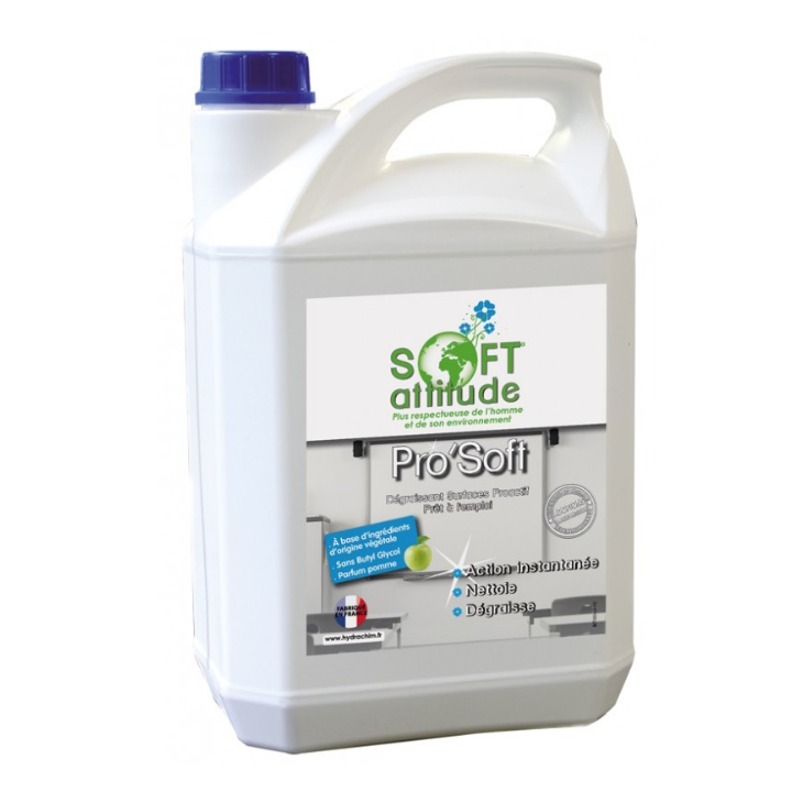 Pro' Soft - Dégraissant surfaces PAE - Bidon 5L