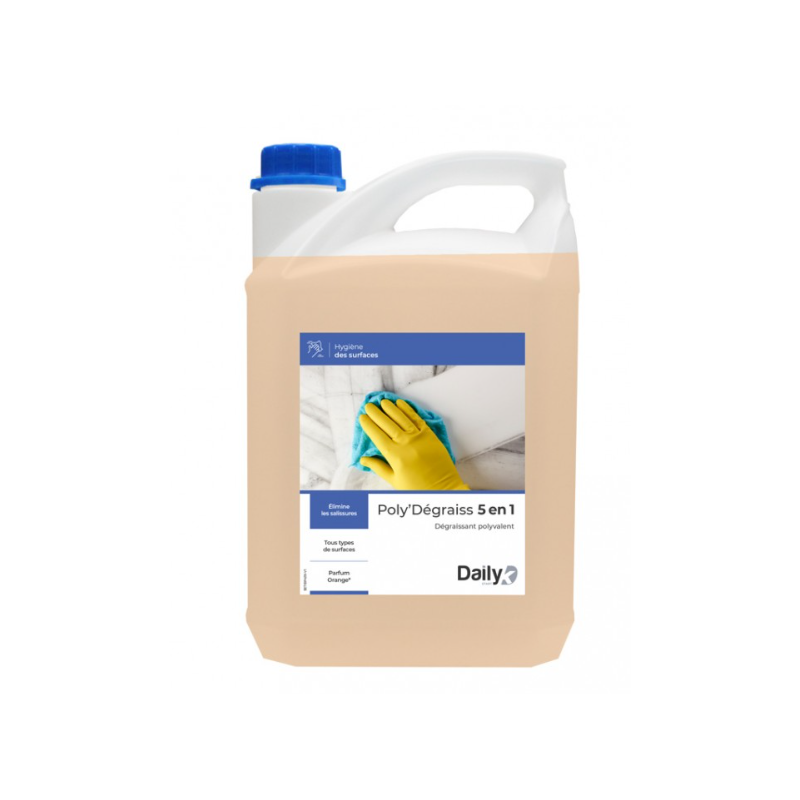 Poly' Dégraissant 5 en 1 - Dégraissant polyvalent PAE - Bidon 5L