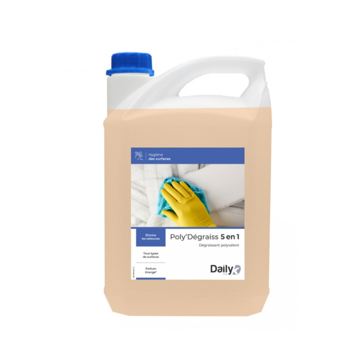 Poly' Dégraissant 5 en 1 - Dégraissant polyvalent PAE - Bidon 5L