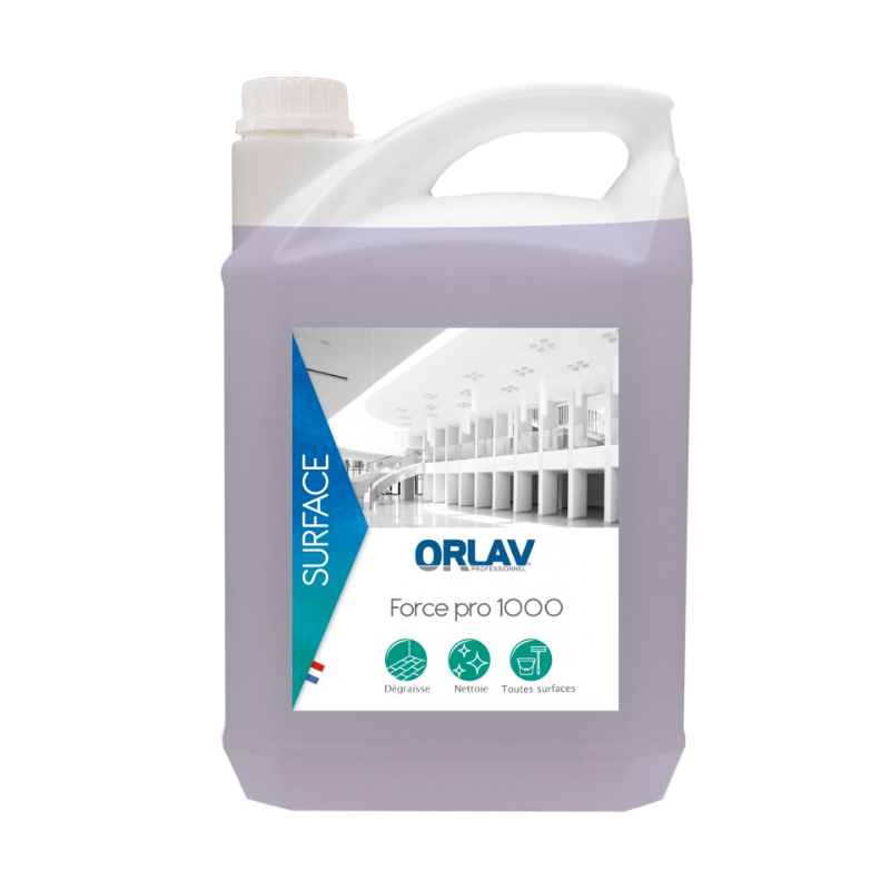 Force pro 1000 - Super dégraissant multi - surfaces PAE - Bidon 5L