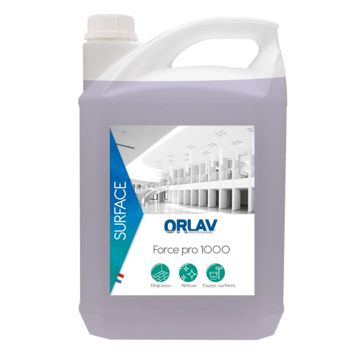 Force pro 1000 - Super dégraissant multi - surfaces PAE - Bidon 5L