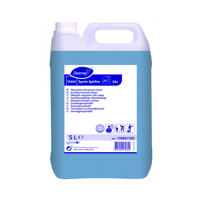 Taski sprint Spitfire - Nettoyant Alcalin surpuissant PAE - Bidon 5L