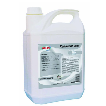 Renovant inox - Nettoyant dégraissant - Bidon 5L