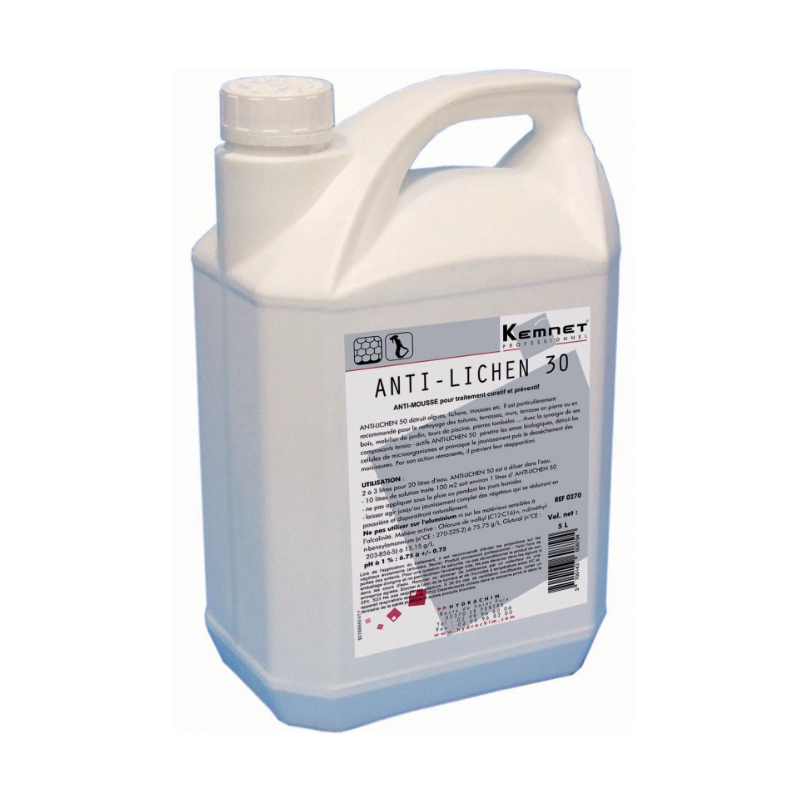 Anti lichen 30 concentré - Destructeur de mousse - Bidon 5L