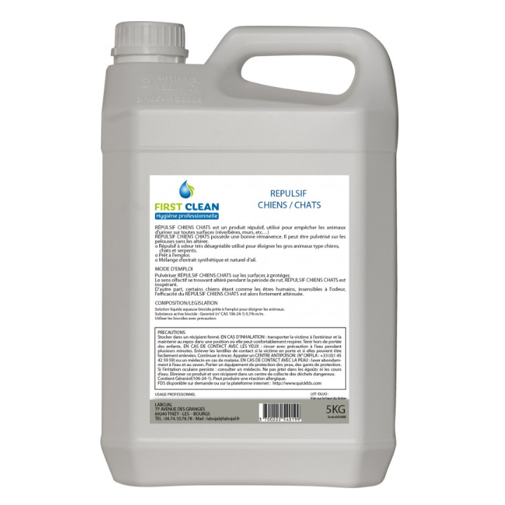Phy 18 NF - Répulsif chiens et chats - Bidon 5L