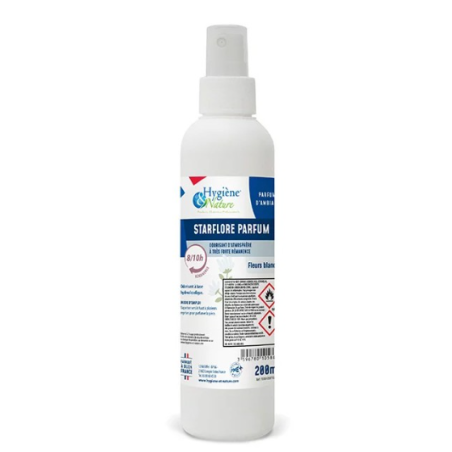 Starflore Parfum - Désodorisant à forte rémanence - Parfum Fleurs blanches - Spray 200ml