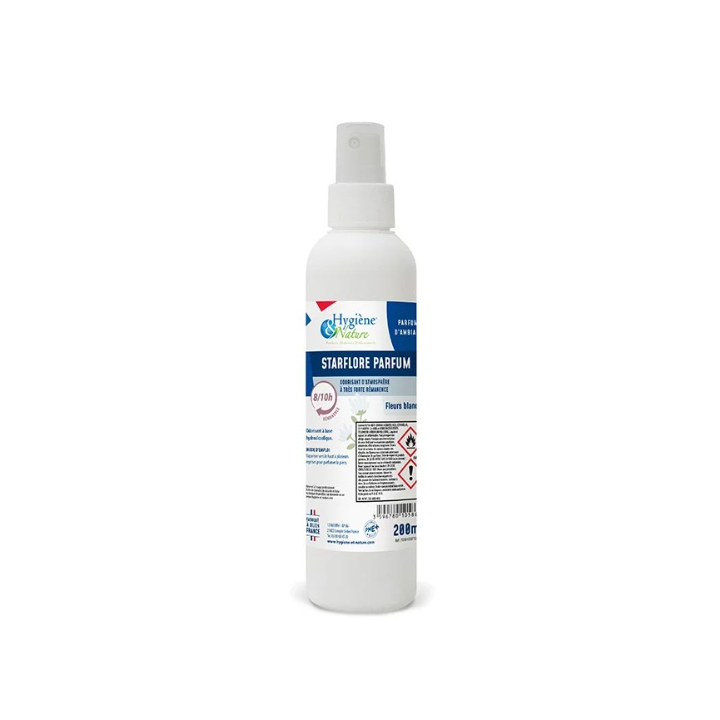 Starflore Parfum - Désodorisant à forte rémanence - Parfum Fleurs blanches - Spray 200ml
