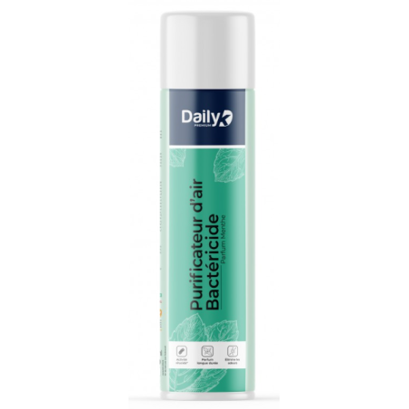 Purificateur d'air bactéricide - Désodorisant bactéricide menthe - Aérosol 750ml