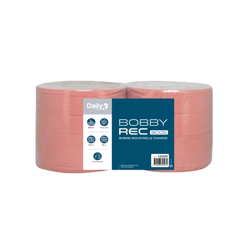 Bobbyrec chamois 800S - Lot de 2 rouleaux