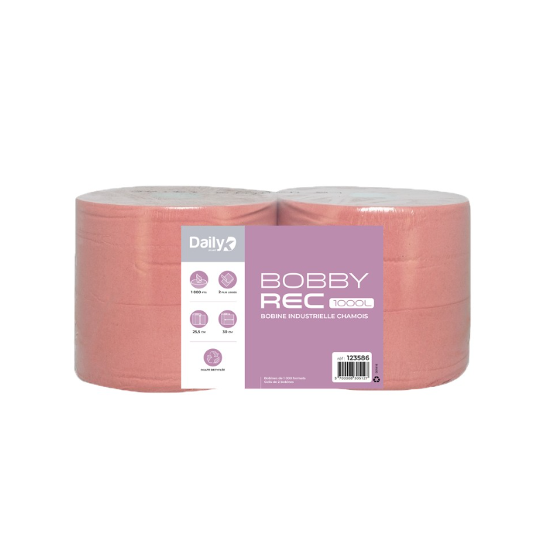 Bobbyrec chamois 1000L - Lot de 2 rouleaux