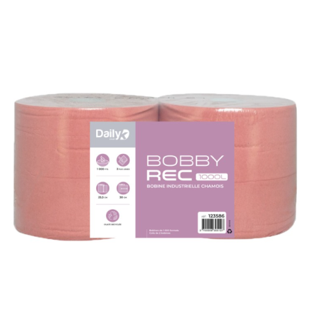 Bobbyrec chamois 1000L - Lot de 2 rouleaux