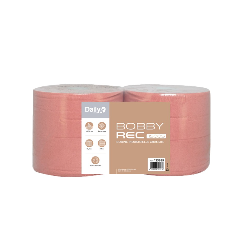 Bobbyrec chamois 1500S - Lot de 2 rouleaux