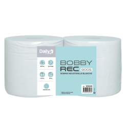 Bobbyrec blanc 800S - Lot de 2 rouleaux