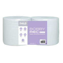 Bobbyrec blanc 800M - Lot de 2 rouleaux
