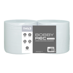 Bobbyrec blanc 1500S - Lot de 2 rouleaux