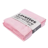 Lavette microfibre multi-usage rose - 38 X 38cm - Sachet de 5