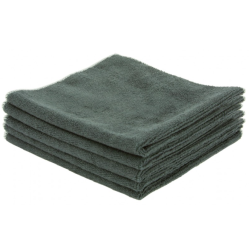 Lavette microfibre noir - 38 X 38cm - Sachet de 5