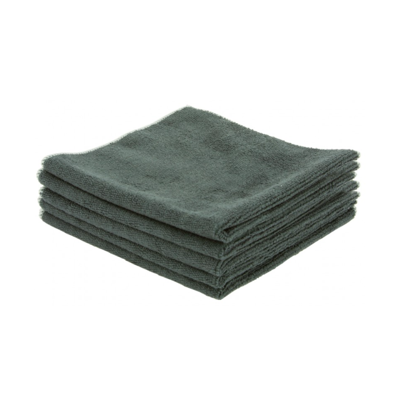 Lavette microfibre noir - 38 X 38cm - Sachet de 5