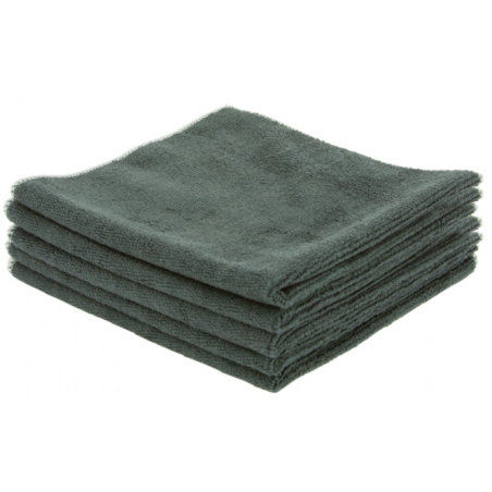 Lavette microfibre noir - 38 X 38cm - Sachet de 5