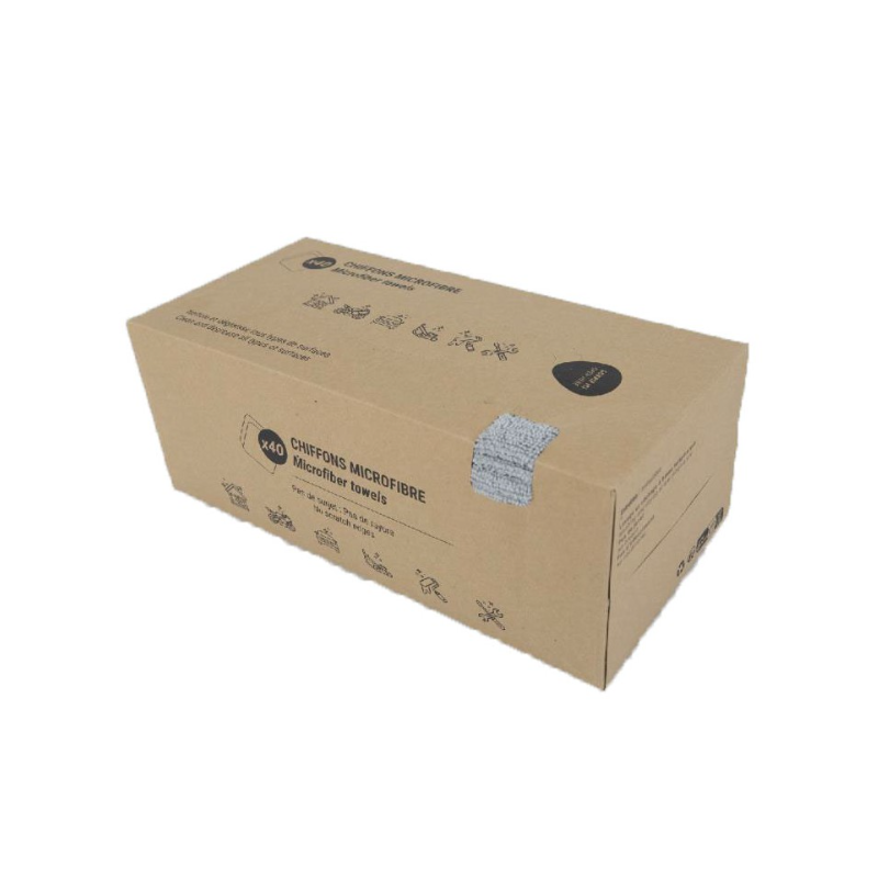 Boite distributrice de chiffons microfibre - 30 X 30cm