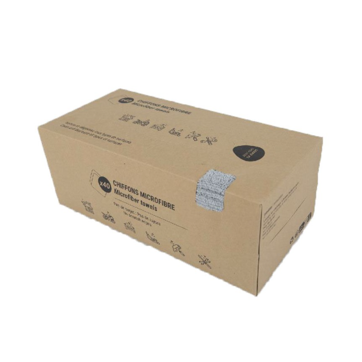 Boite distributrice de chiffons microfibre - 30 X 30cm