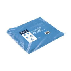Microplus - Lavette microfibre non tissée bleu - 35 X 40cm - Sachet de 5