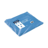 Microplus - Lavette microfibre non tissée bleu - 35 X 40cm - Sachet de 5