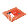 Microplus - Lavette microfibre non tissée rouge - 35 X 40cm - Sachet de 5