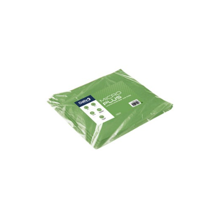 Microplus - Lavette microfibre non tissée vert - 35 X 40cm - Sachet de 5