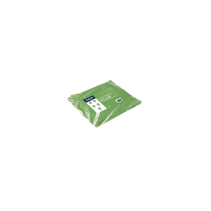 Microplus - Lavette microfibre non tissée vert - 35 X 40cm - Sachet de 5