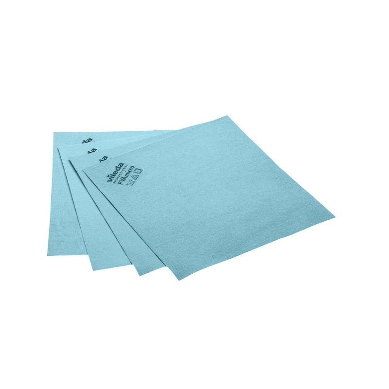 PVA Micro - Lavette microfibre technique bleu - 38 X 35cm - Sachet de 5