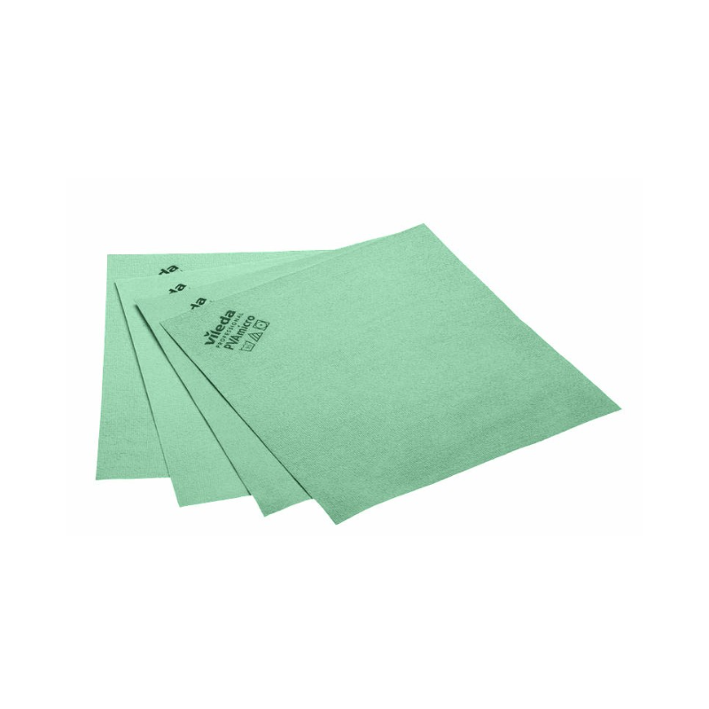 PVA Micro - Lavette microfibre technique vert - 38 X 35cm - Sachet de 5