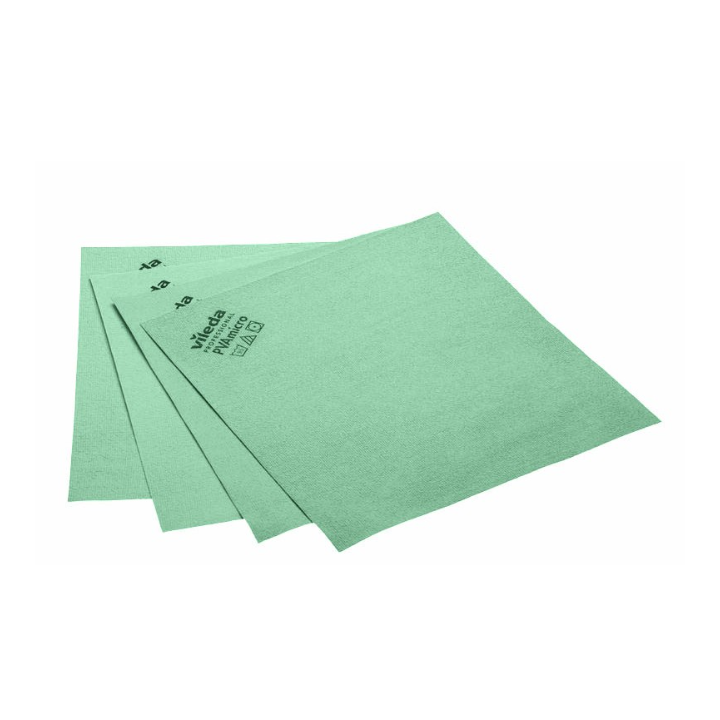 PVA Micro - Lavette microfibre technique vert - 38 X 35cm - Sachet de 5