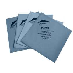 Dotty - Lavette microfibre non tissée bleu - 40 X 40cm - Sachet de 5
