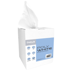 Polywhite - Non tissée blanc lisse - 30 X 38cm