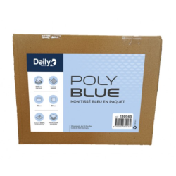 Polyblue - Non tissée bleu crêpé - 30 X 32cm