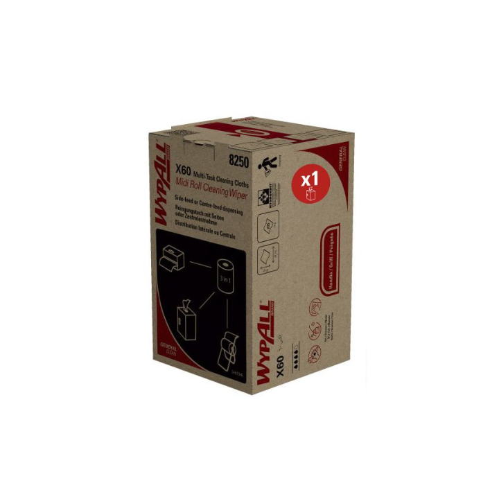 Midi roll - Chiffons Wypall 2 en 1 bleu - X60