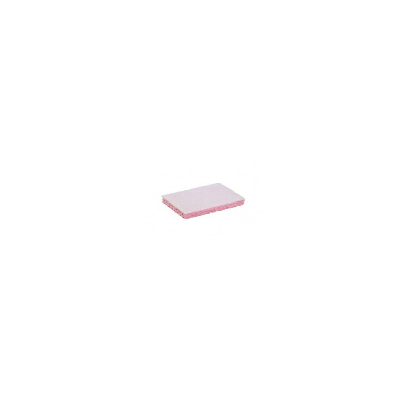 Tampon blanc éponge rose SPONTEX 31 GM - Sachet de 10