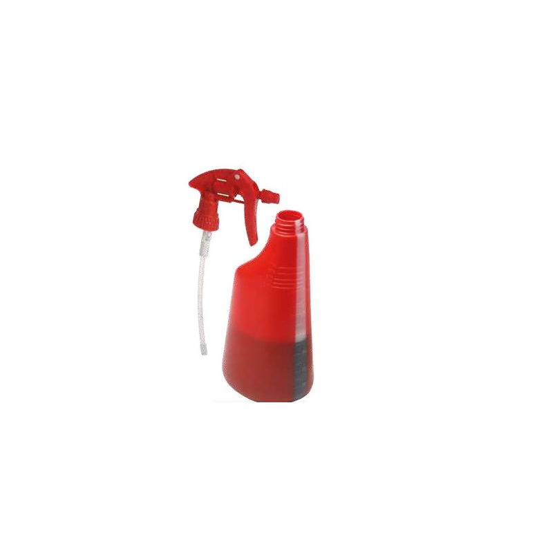 Pulvérisateur couleur rouge - Avec tête couleur - 650ml