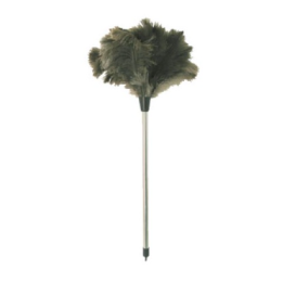 Plumeau plumes d'autruche - Avec manche bois - 40cm