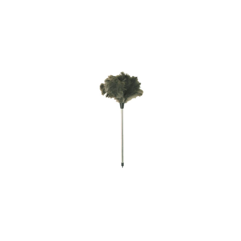 Plumeau plumes d'autruche - Avec manche bois - 40cm