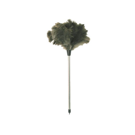 Plumeau plumes d'autruche - Avec manche bois - 40cm